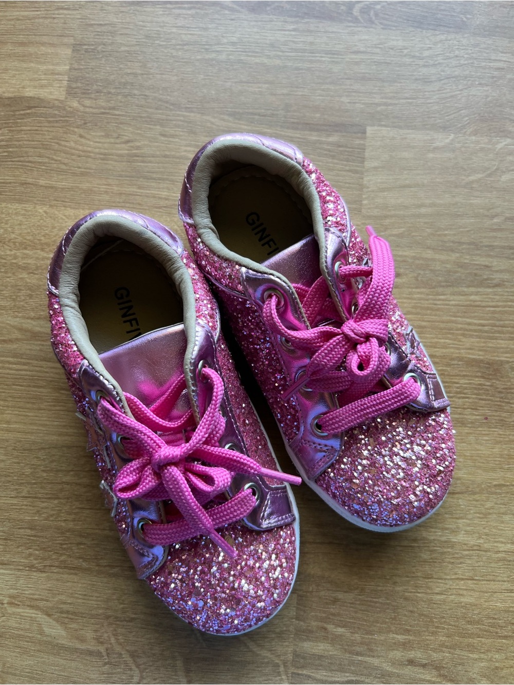 Ginfit Kids' Pink Glitter Sneakers